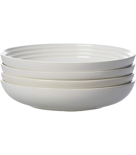 【新品】　Le Creuset スープボウル　4個セット　グレー Le Creuset Vancouver Cereal Bowls, Set of 4 - FRENCH GREY